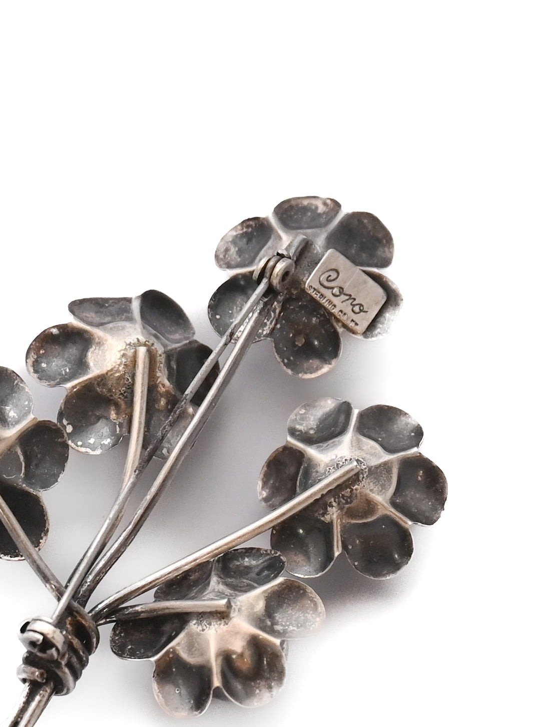 Coro Craft 40-50s Bouquet Sterling Silver Brooch