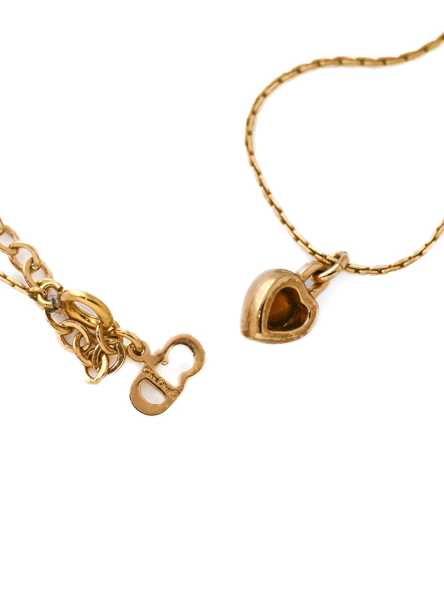 Dior Heart Rhinestone Necklace