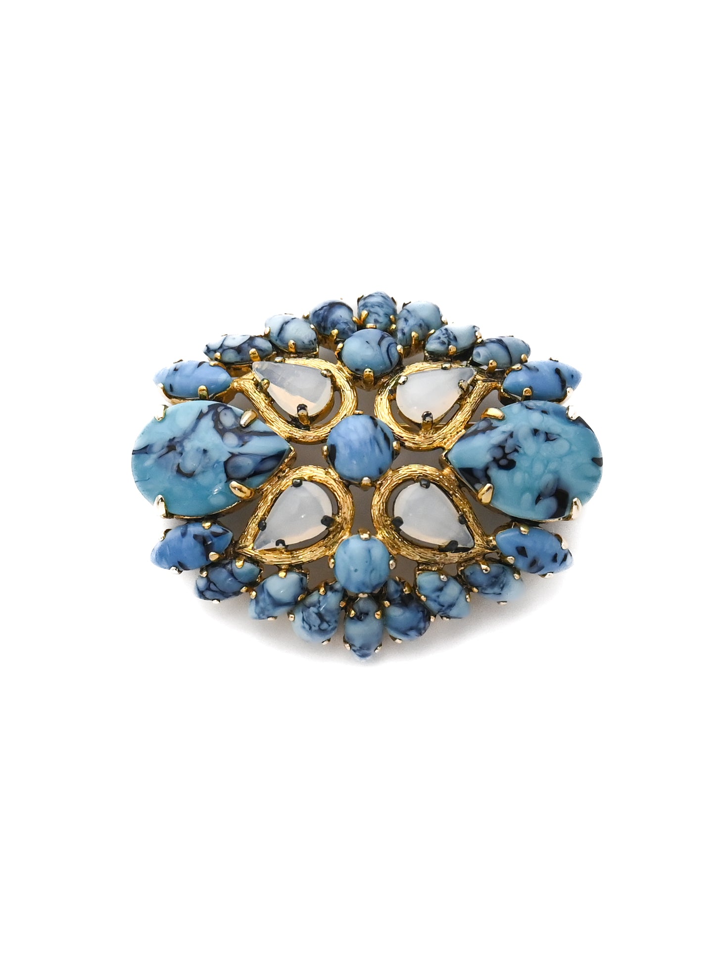 Dior 1963 Turquoise Glass Brooch