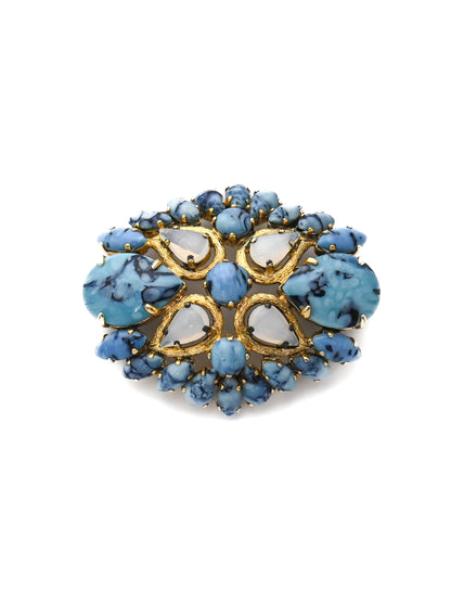 Dior 1963 Turquoise Glass Brooch