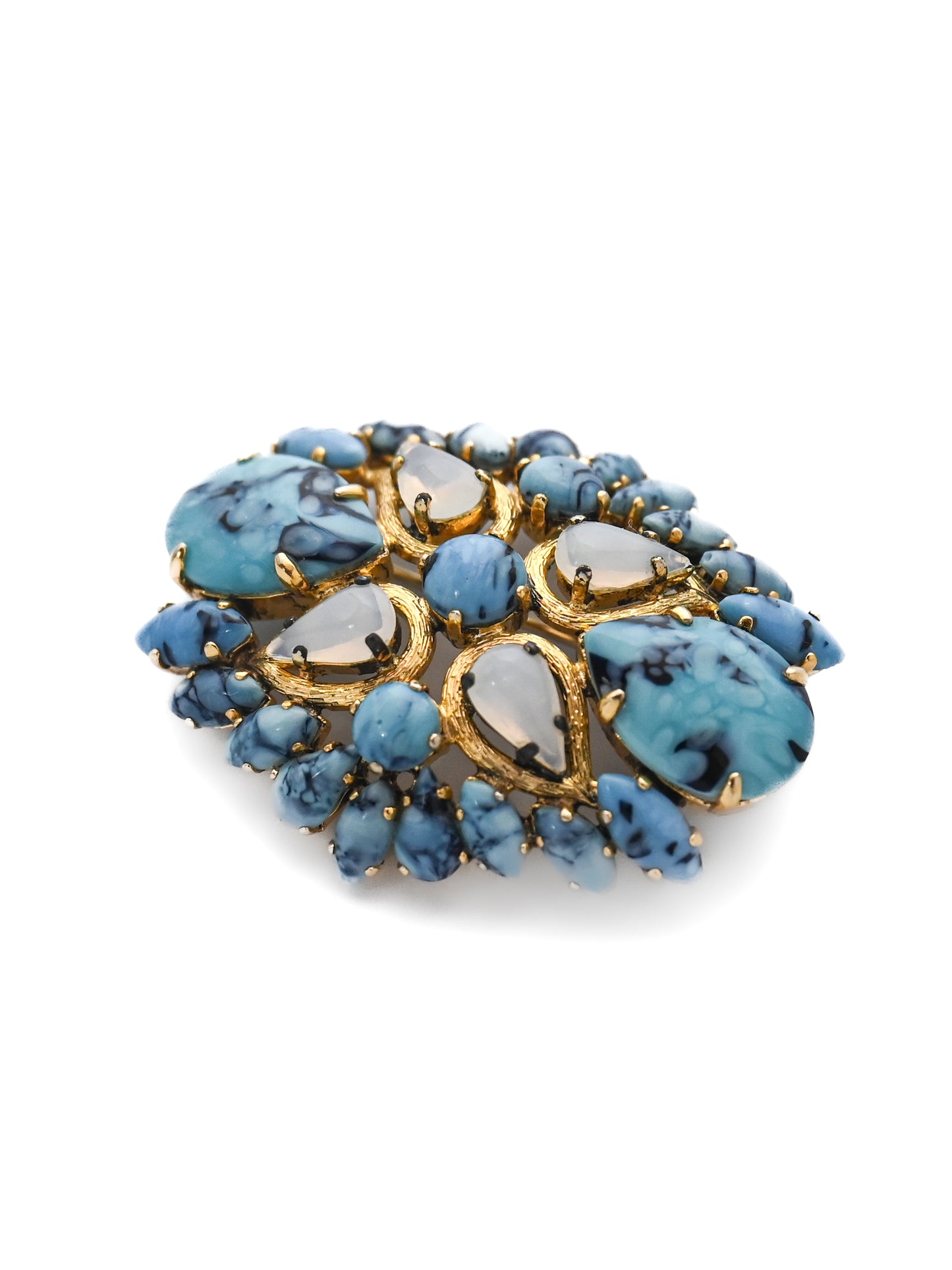 Dior 1963 Turquoise Glass Brooch