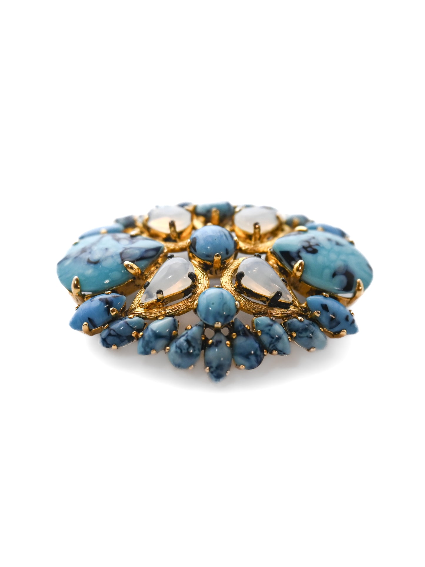 Dior 1963 Turquoise Glass Brooch