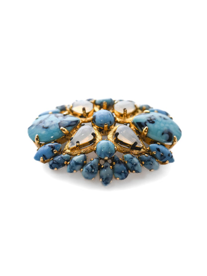 Dior 1963 Turquoise Glass Brooch