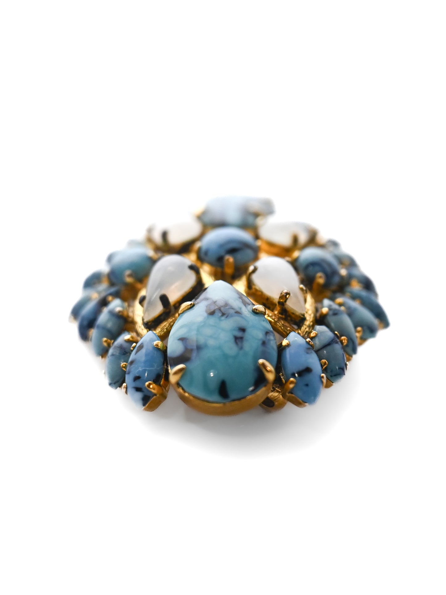 Dior 1963 Turquoise Glass Brooch