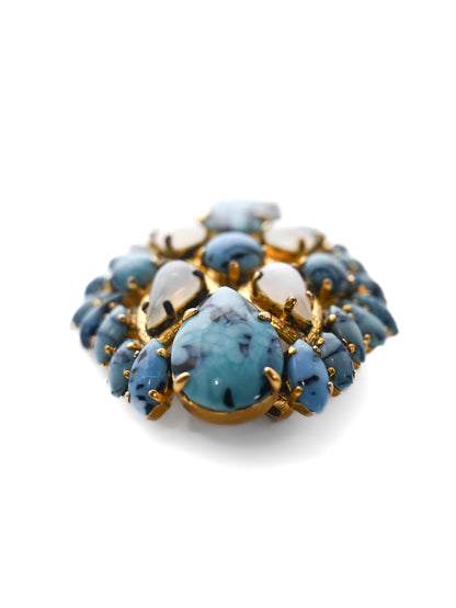 Dior 1963 Turquoise Glass Brooch