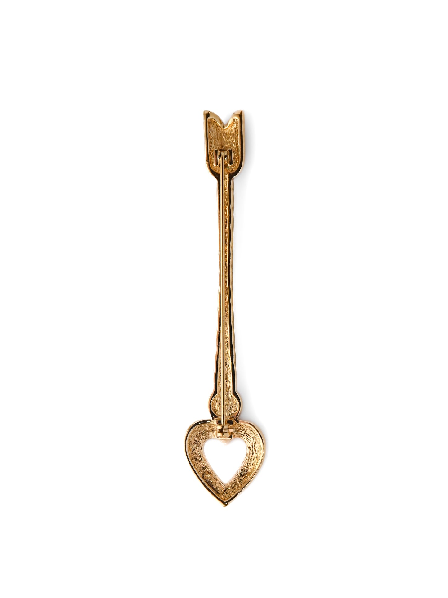 Dior Arrow of Heart Red Glass Brooch