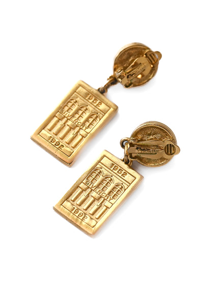 Givenchy 1992 Pearl Drop Clip Earrings