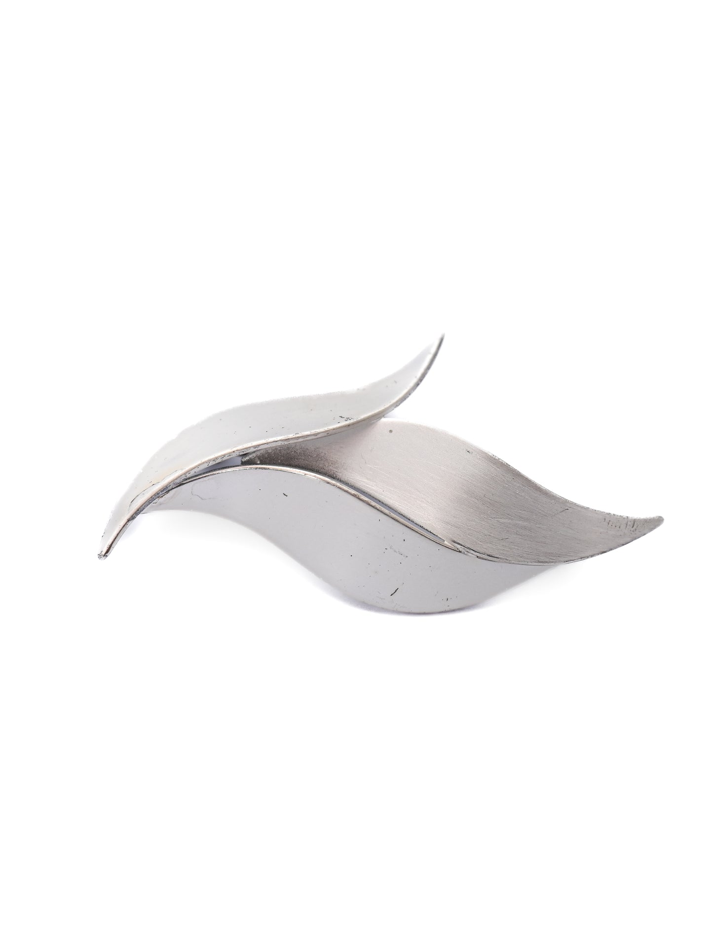Dior Leaf Sterling Silver Brooch