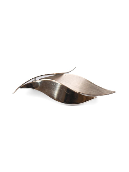 Dior Leaf Sterling Silver Brooch