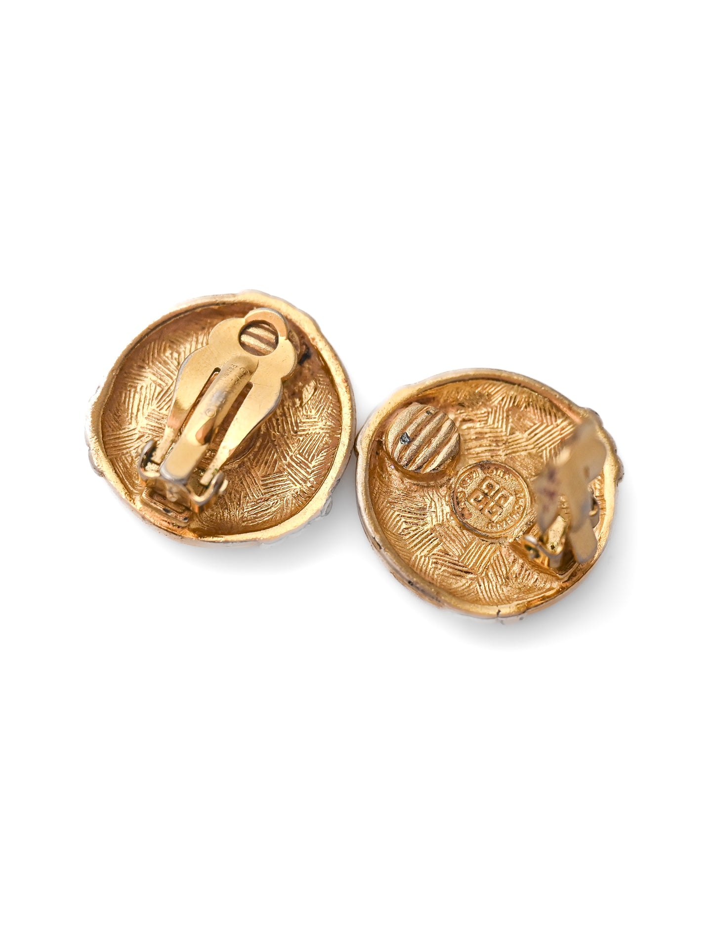 Givenchy Medallion Clip Earrings