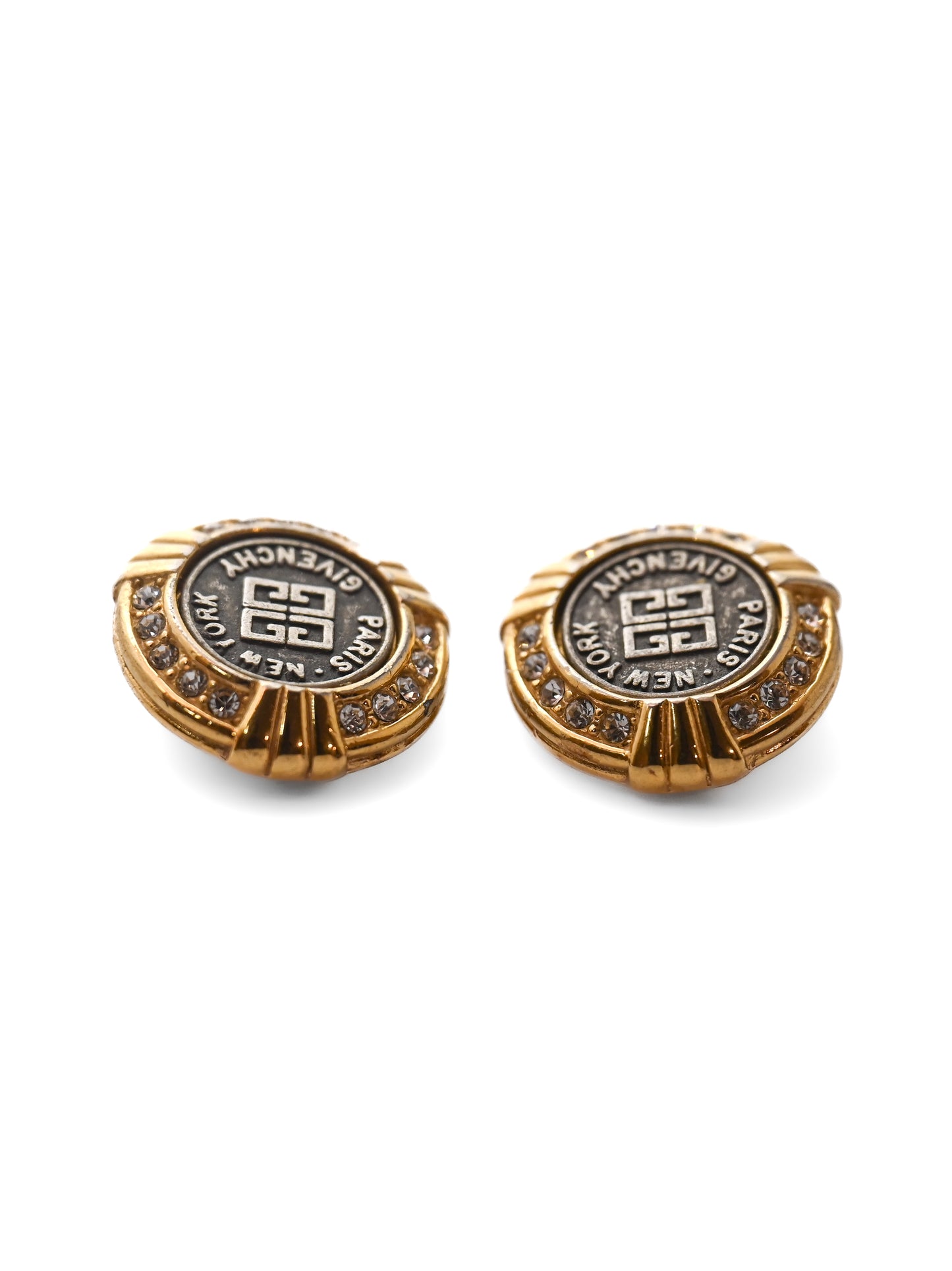 Givenchy Medallion Clip Earrings