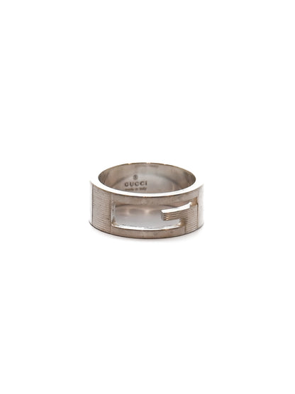 Gucci Hollow "G" Sterling Silver Ring