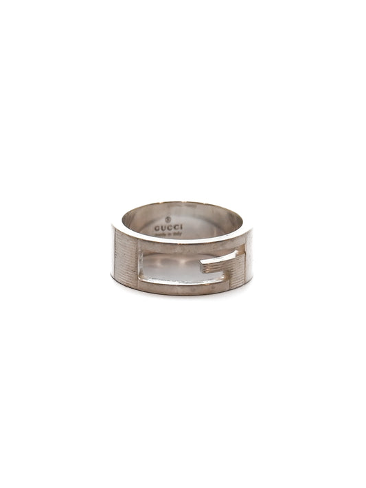 Gucci Hollow "G" Sterling Silver Ring