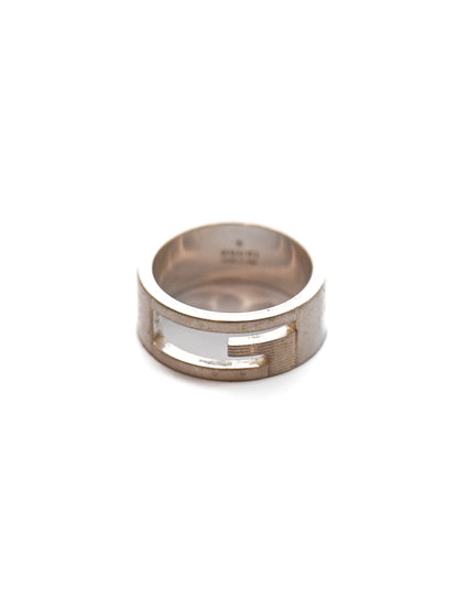 Gucci Hollow "G" Sterling Silver Ring