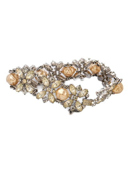Dior by Kramer 50s Pearl Silver Bracelet