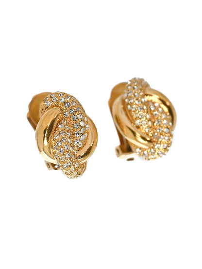 Dior Knot Clip Earrings