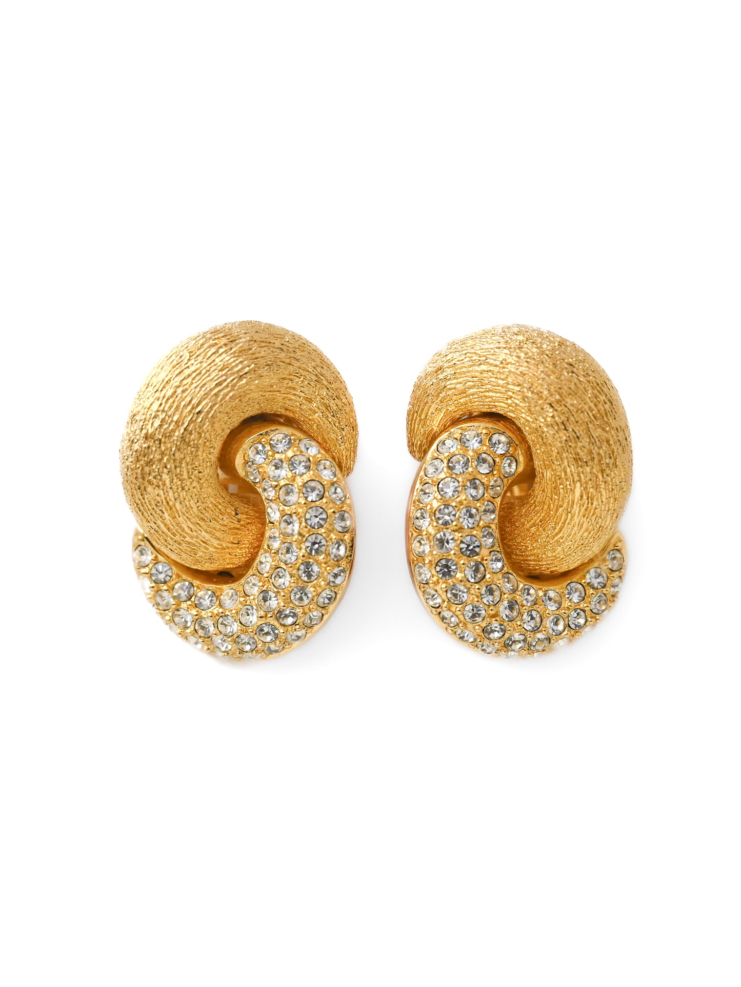 Dior Interlocking Chain Clip Earrings