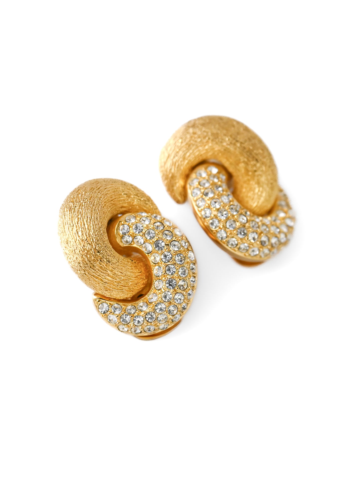 Dior Interlocking Chain Clip Earrings