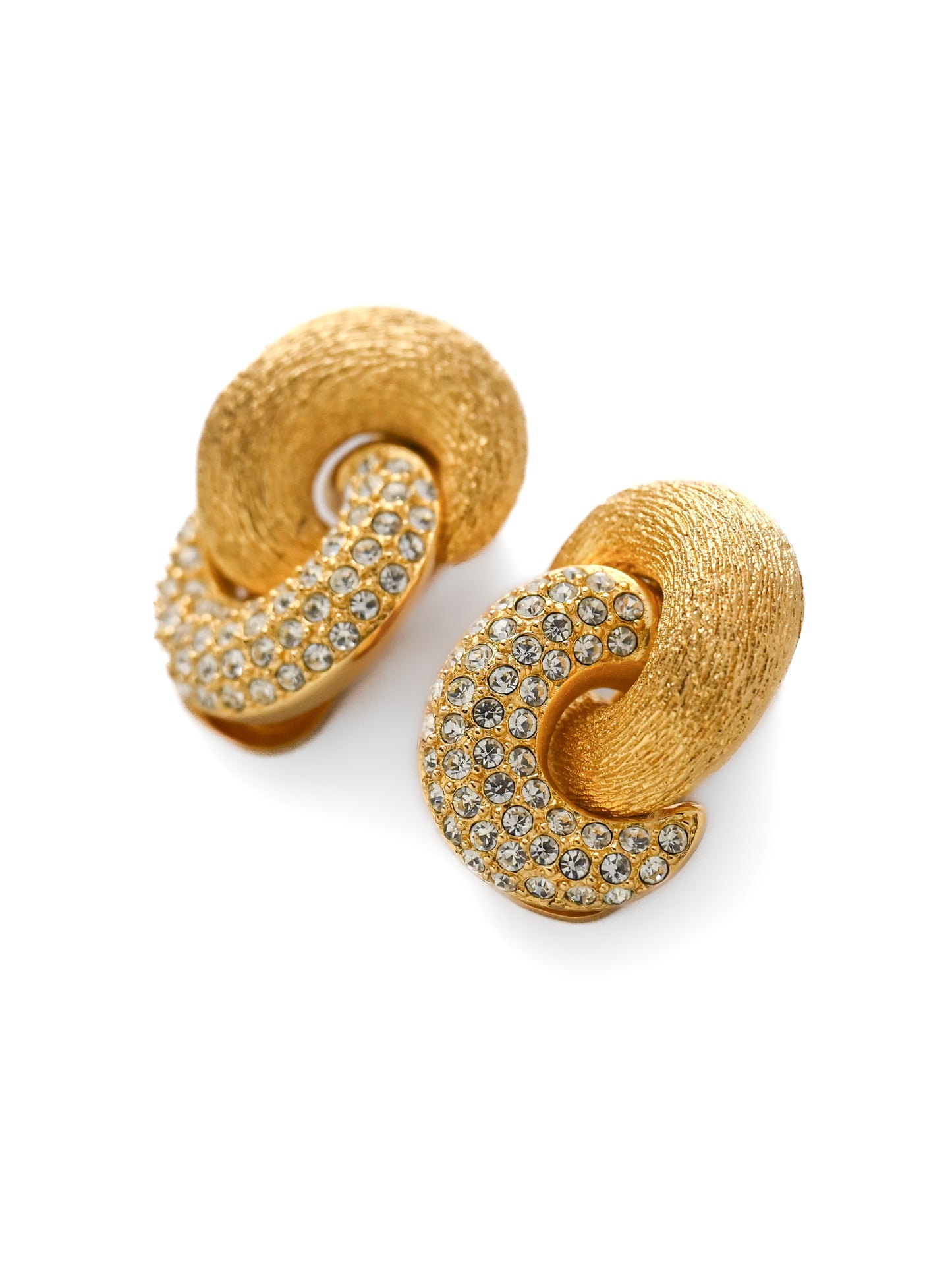 Dior Interlocking Chain Clip Earrings