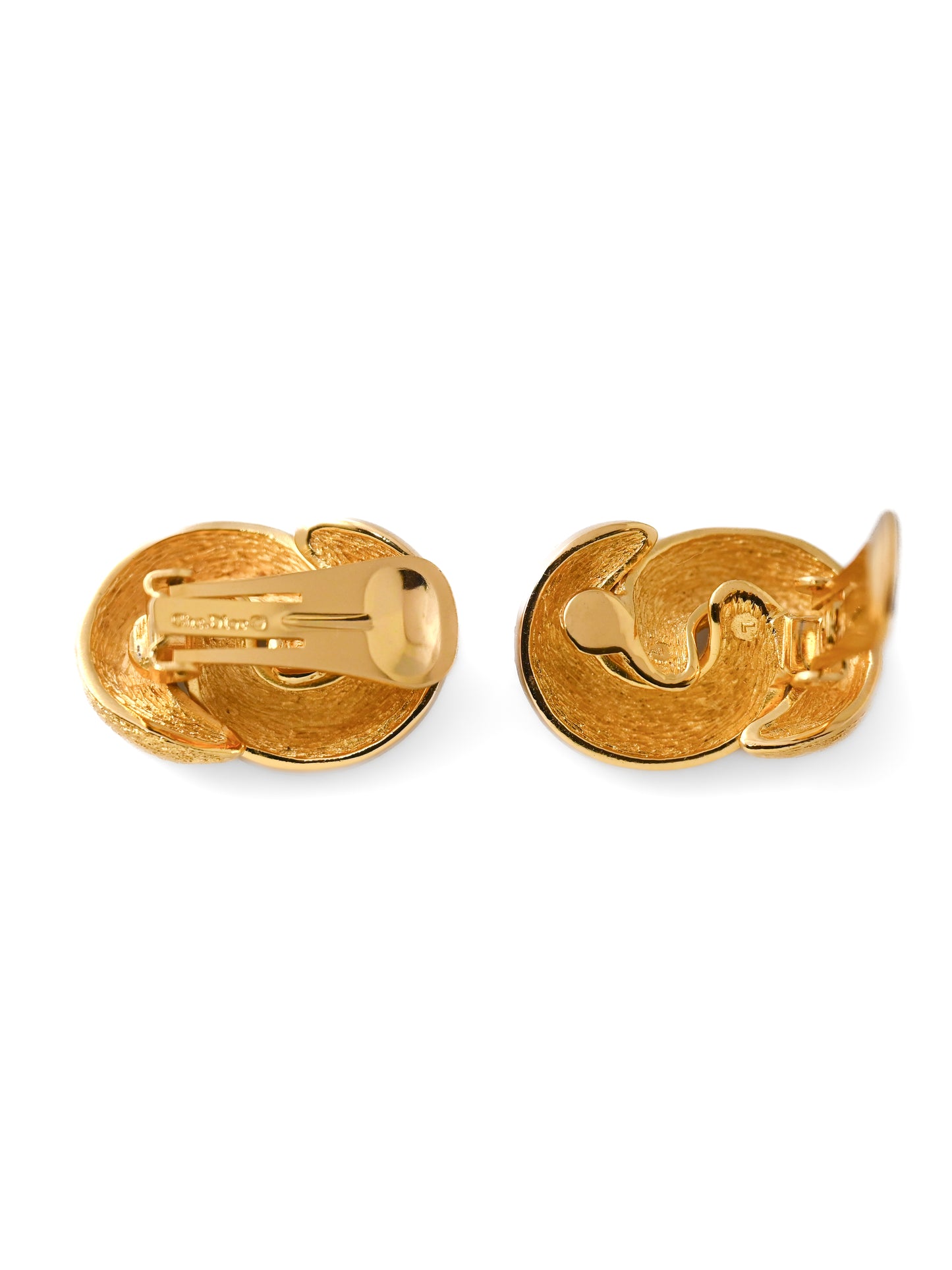 Dior Interlocking Chain Clip Earrings