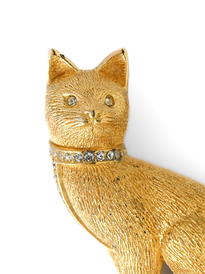 Dior Sitting Cat Brooch