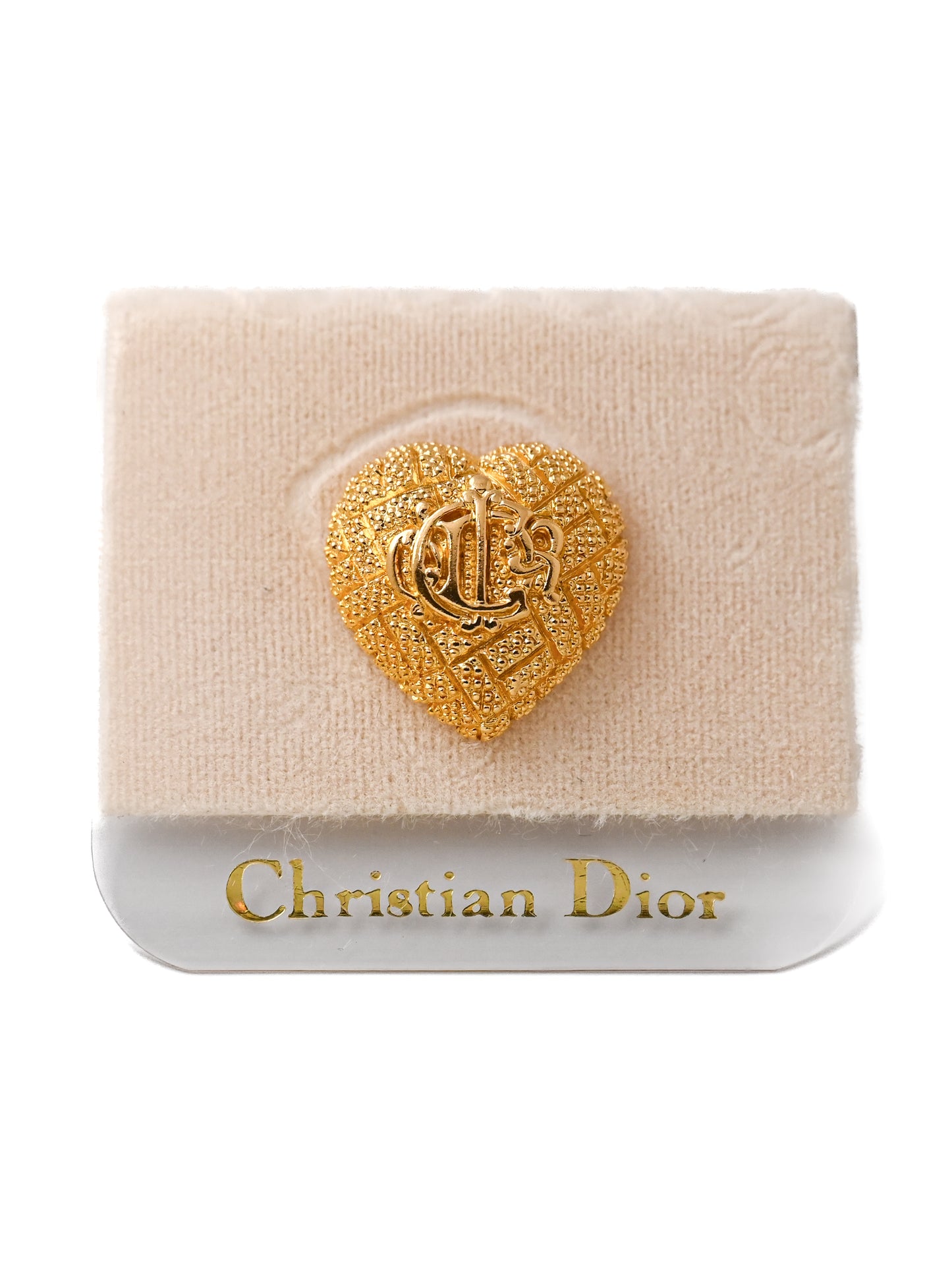 Dior Pumpkin Carriage Heart Pin