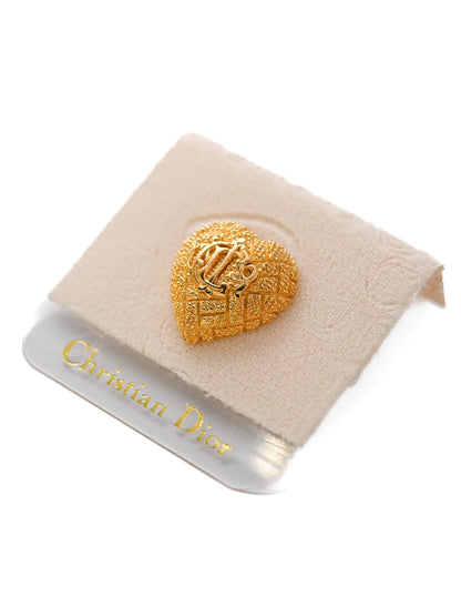 Dior Pumpkin Carriage Heart Pin