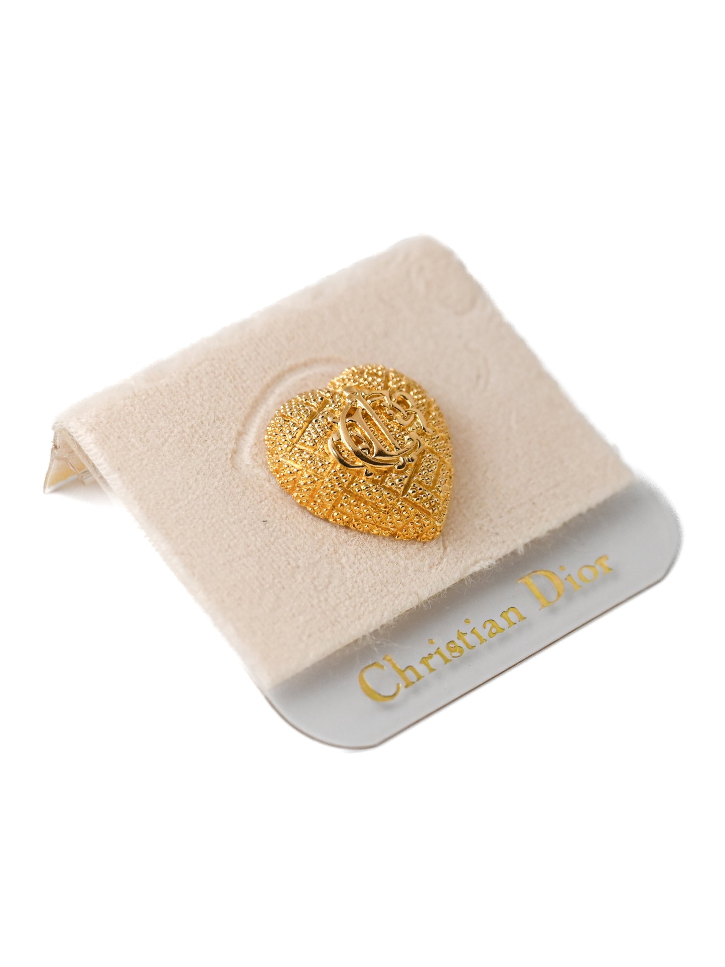 Dior Pumpkin Carriage Heart Pin