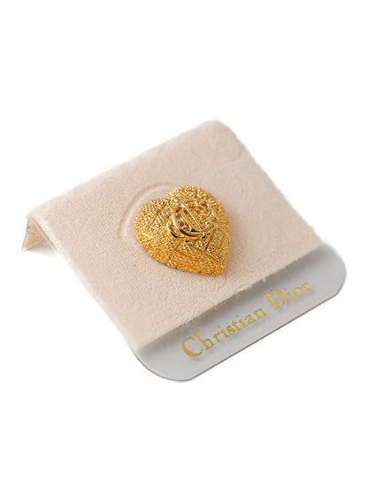 Dior Pumpkin Carriage Heart Pin