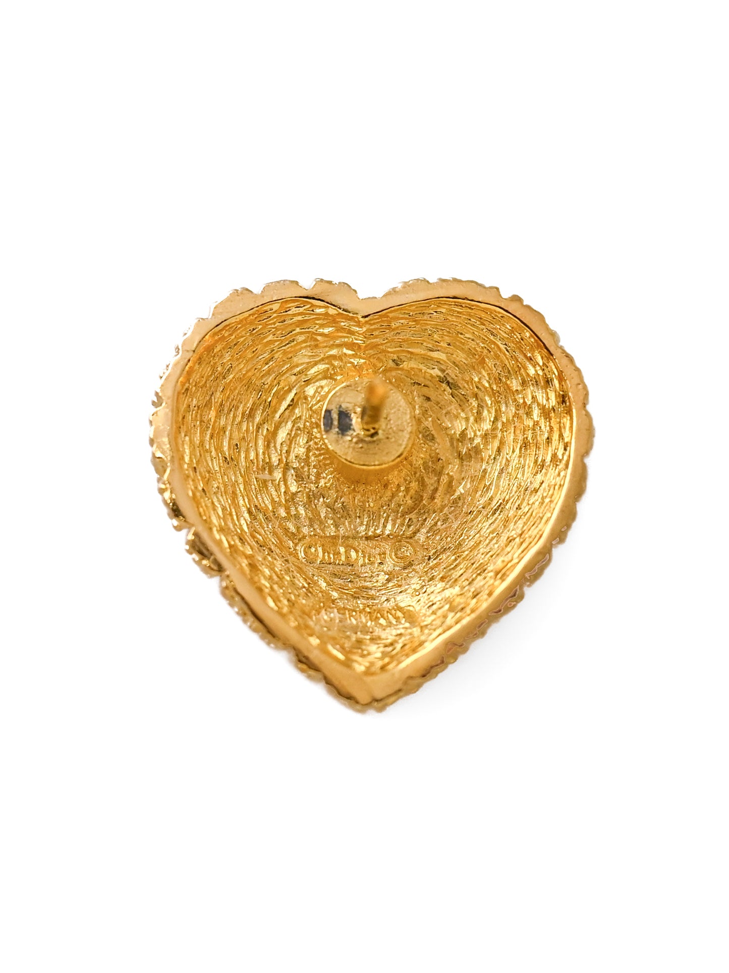 Dior Pumpkin Carriage Heart Pin
