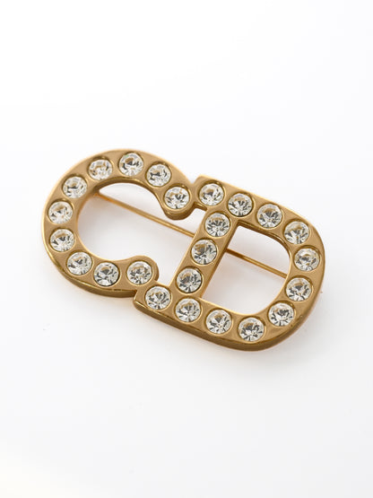 Dior "CD" Monogram Brooch