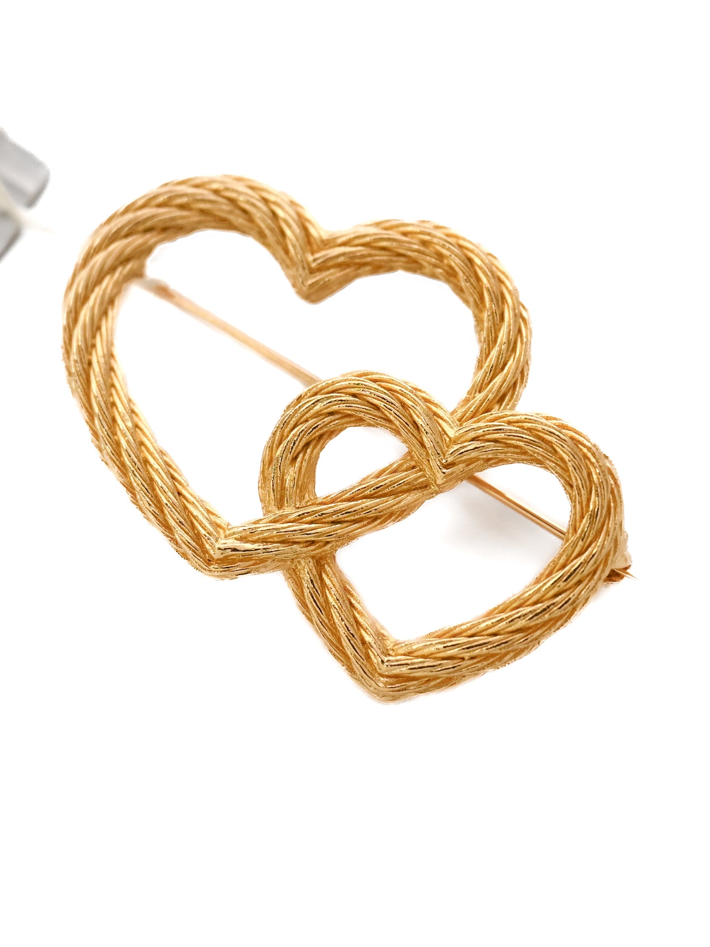 Dior Interlocking Heart Brooch