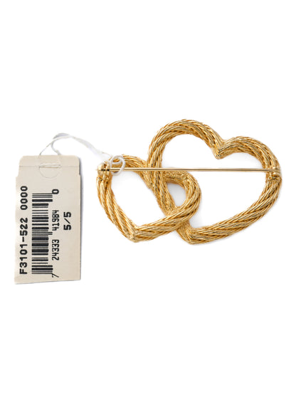 Dior Interlocking Heart Brooch