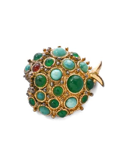 Grossé 1966 Fruit Glass Cabochon Brooch