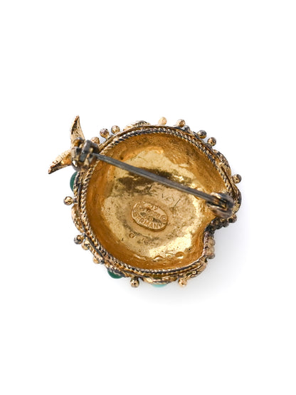 Grossé 1966 Fruit Glass Cabochon Brooch