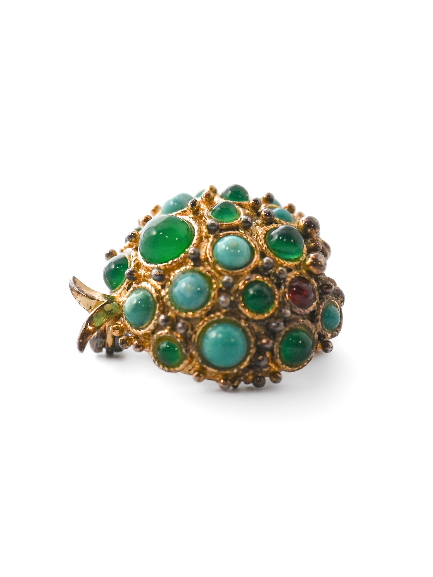 Grossé 1966 Fruit Glass Cabochon Brooch