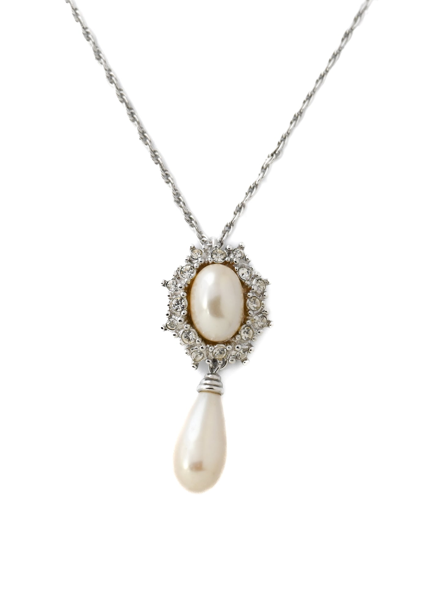 Dior Starburst Pearl Drop Necklace