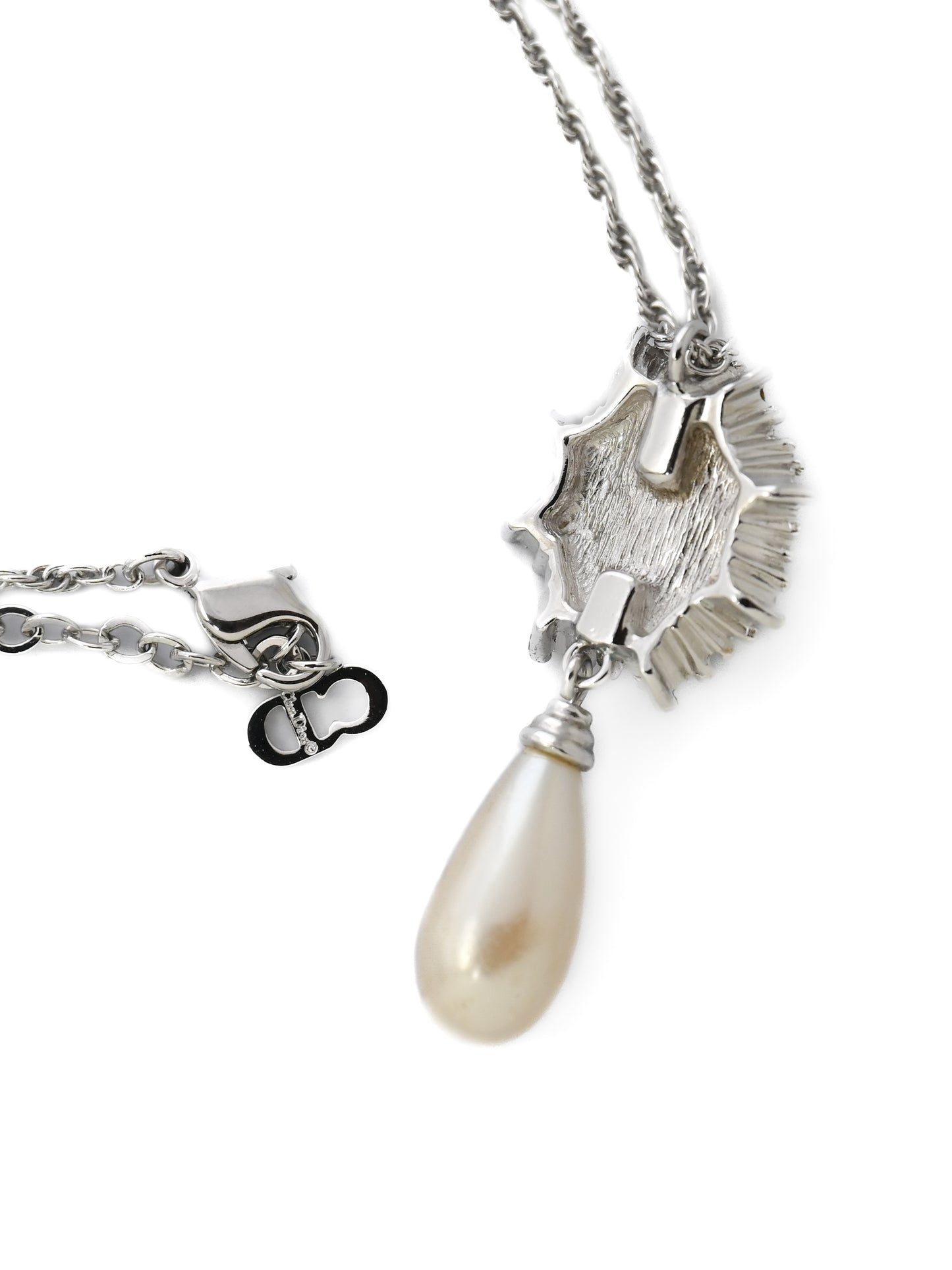 Dior Starburst Pearl Drop Necklace