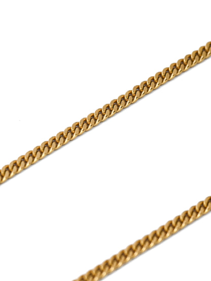 Dior Purple Rhinestone Cuban Chain Necklace