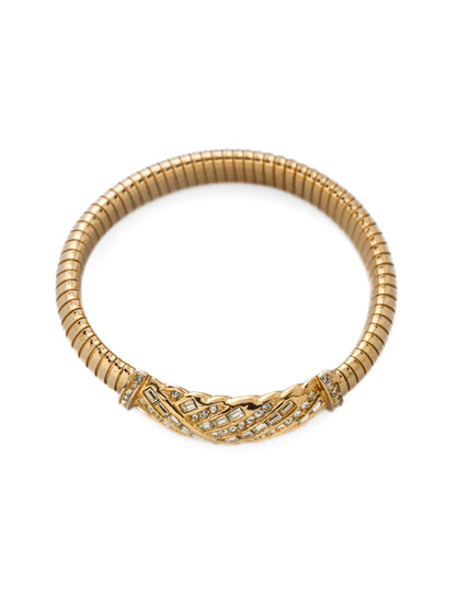 Dior Rhinestone Elastic Bangle