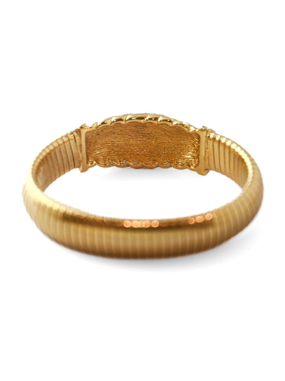 Dior Rhinestone Elastic Bangle