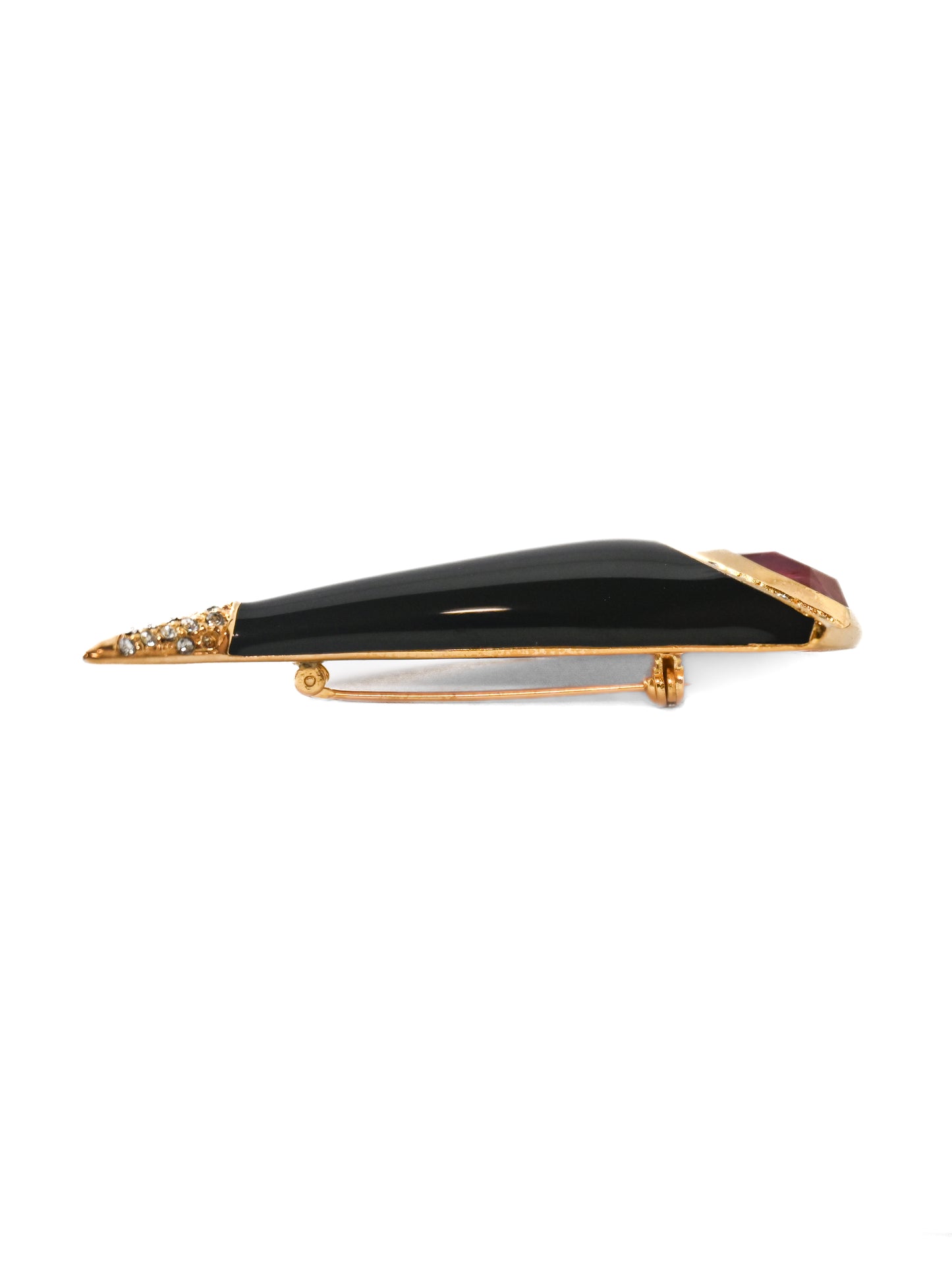 Dior Cornucopia Red Glass Brooch
