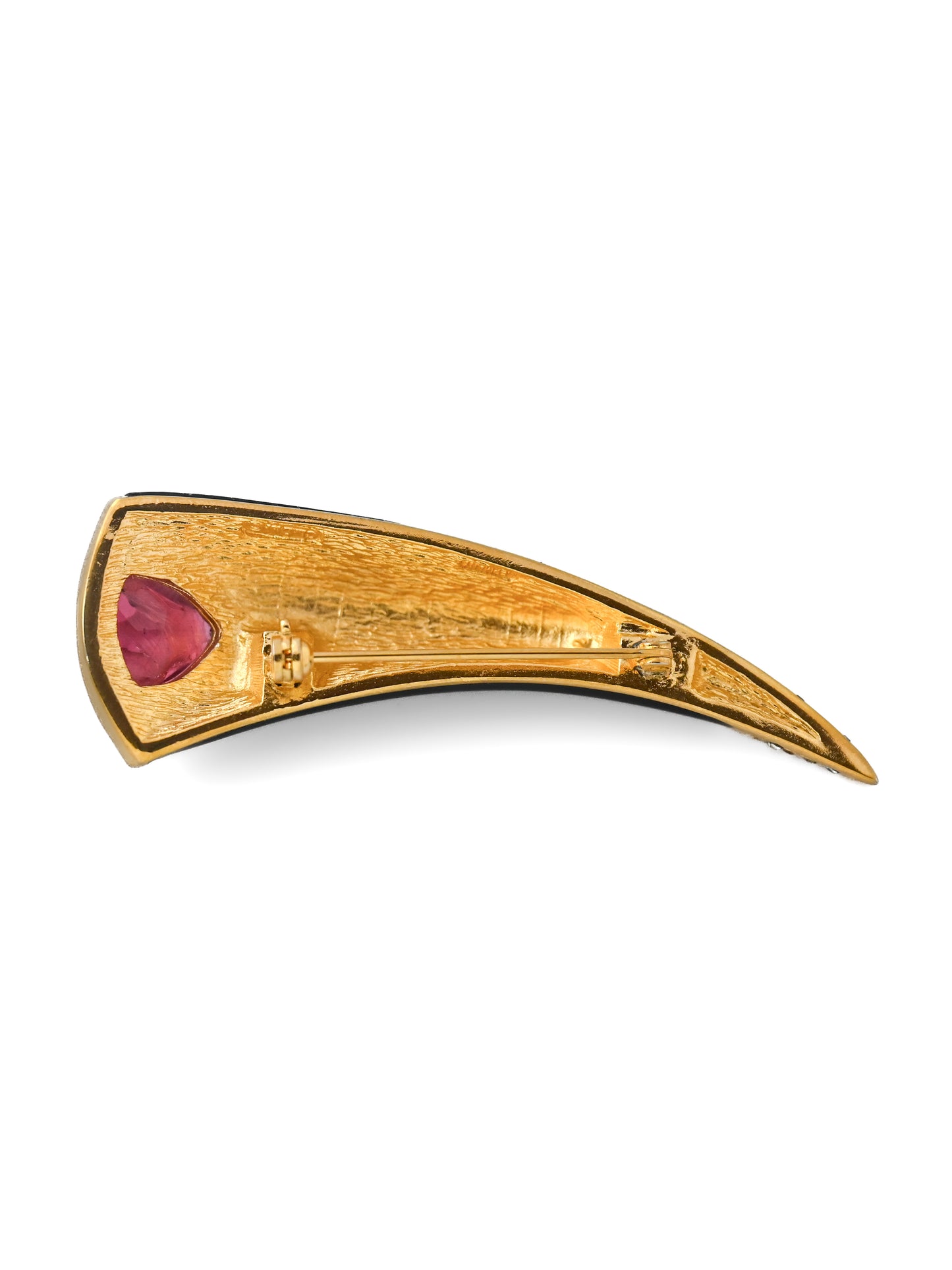 Dior Cornucopia Red Glass Brooch