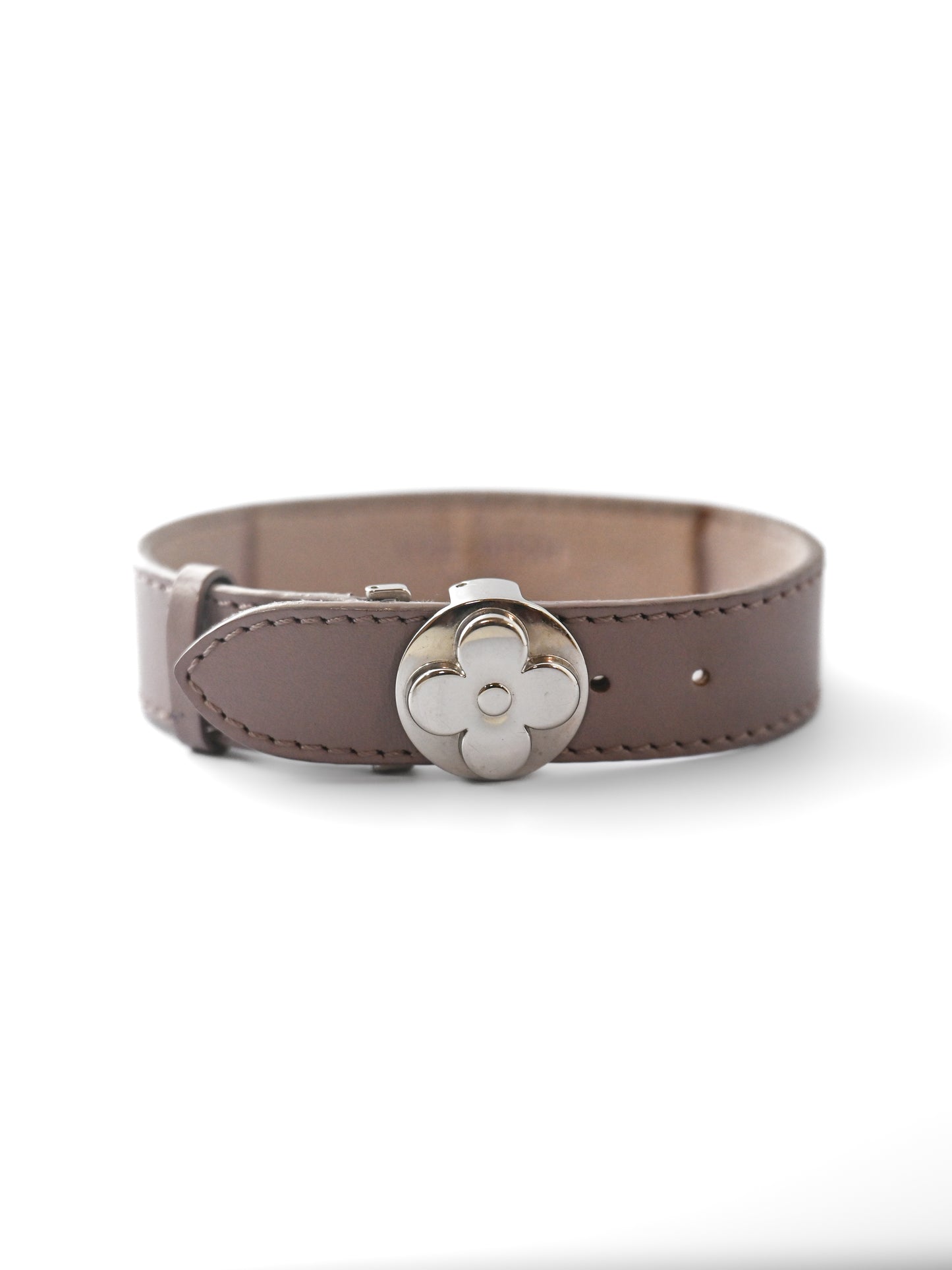 Louis Vuitton Wish Leather Silver Bracelet