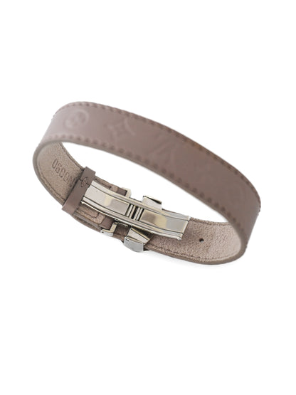 Louis Vuitton Wish Leather Silver Bracelet