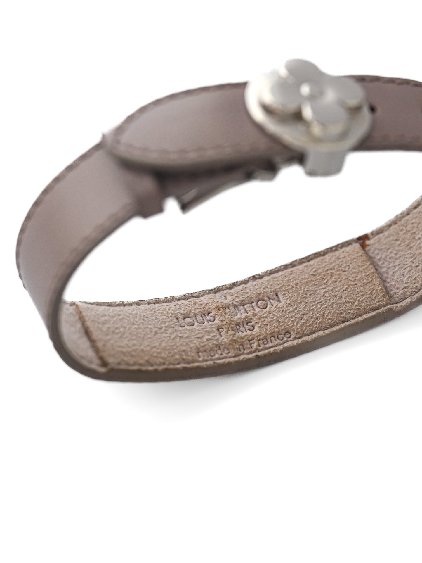 Louis Vuitton Wish Leather Silver Bracelet
