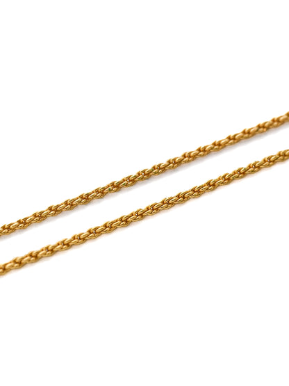 Dior Pumpkin Carriage Monogram Rope Chain Necklace