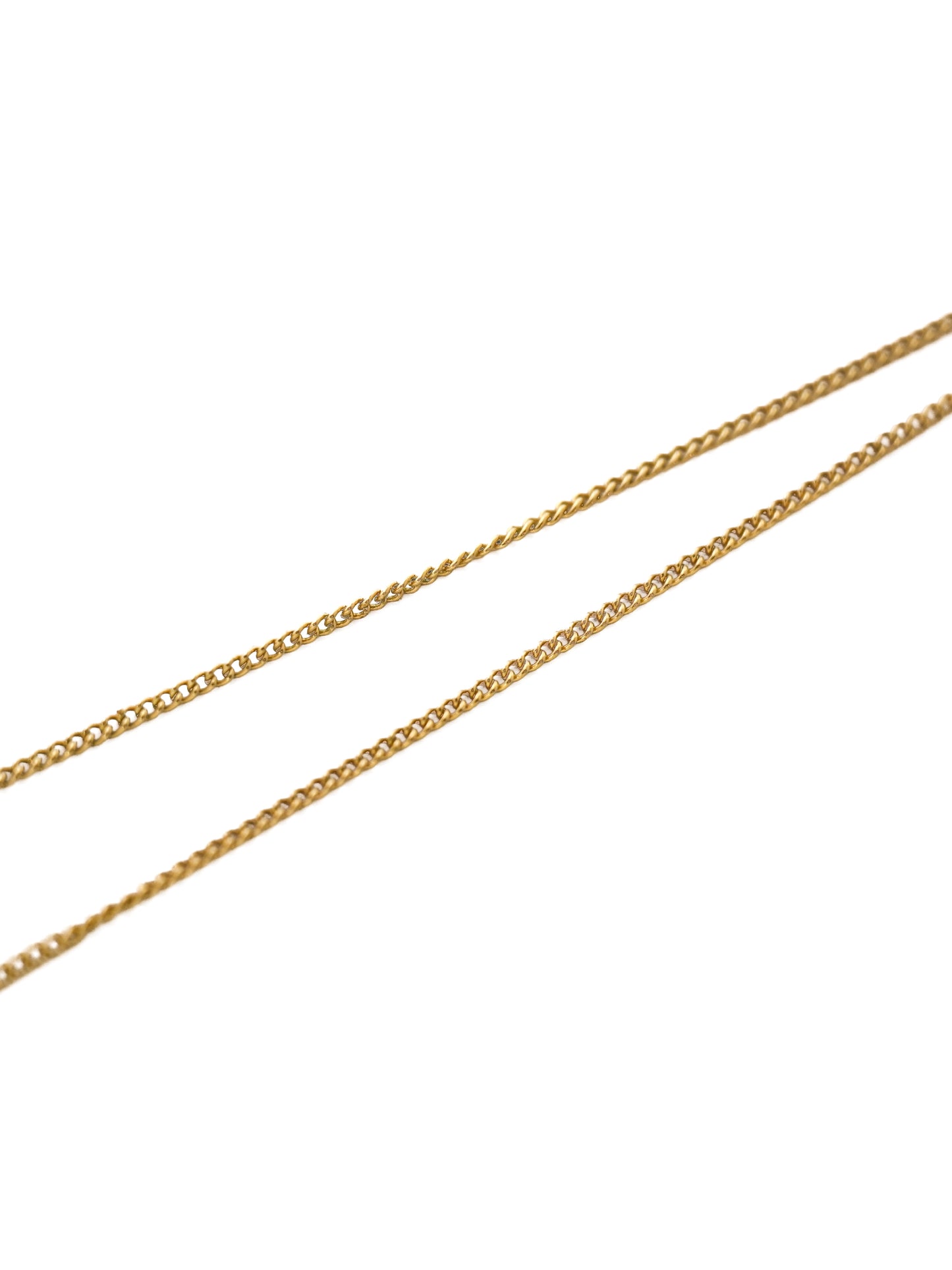 Dior Heart Clear Red Rhinestone Chain Necklace