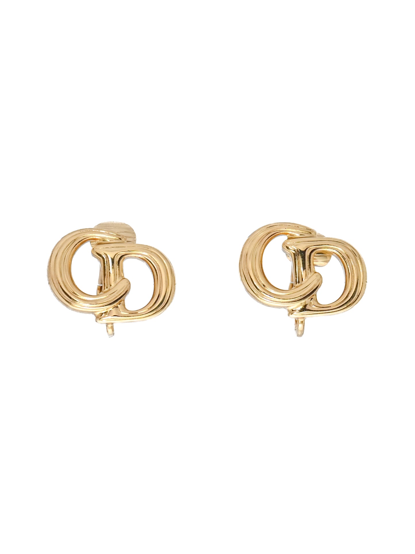 Dior Interlocking "CD" Clip Earrings