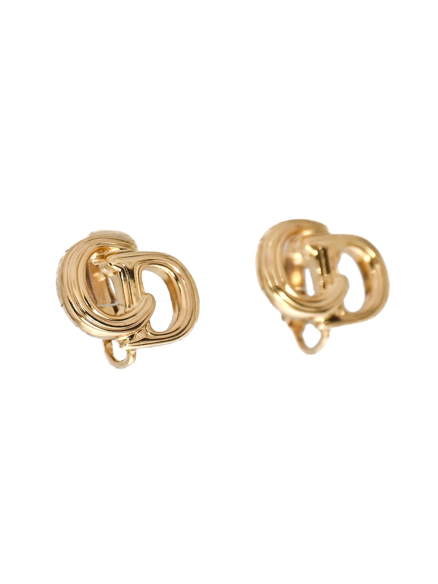 Dior Interlocking "CD" Clip Earrings